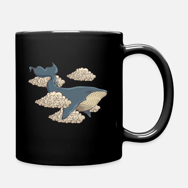 Poisson baleine dauphin - Mug uni - noir