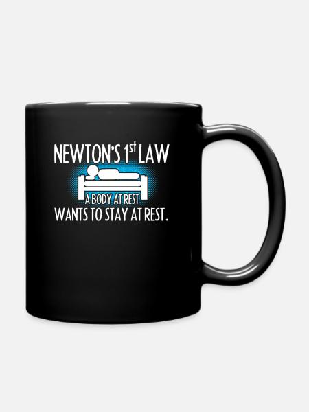 Newtonian physics - Full Colour Mug - black