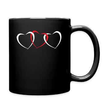 Saint Valentin - Mug uni - noir - Droite