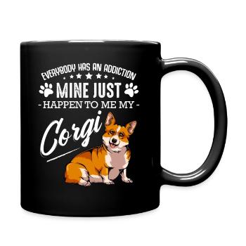 Welsh Corgi - Mug uni - noir - Droite
