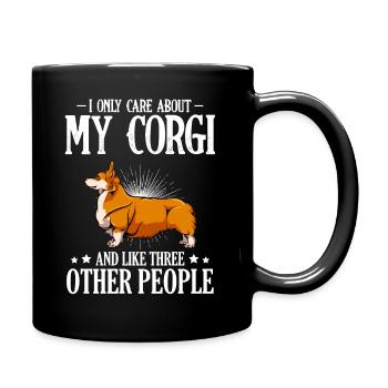 Welsh Corgi - Mug uni - noir - Droite