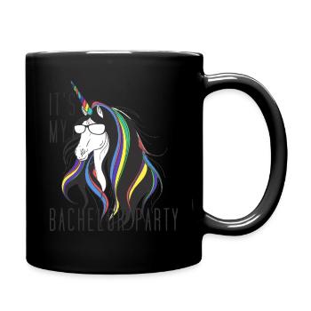 Bachelor Party Unicorn - Tasse einfarbig - Schwarz - Rechts
