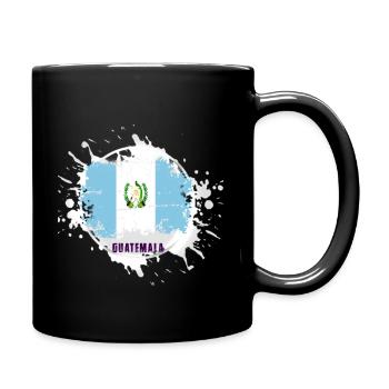 Guatemala flag with blob - Full Colour Mug - black - Right