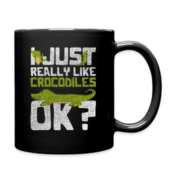Afrique crocodile - Mug uni - noir - Droite