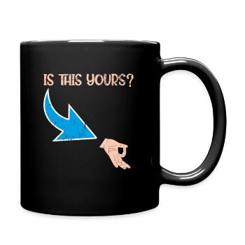 Ok Hand Streich Meme Komiker Kreisspiel - Tasse einfarbig - Schwarz - Rechts