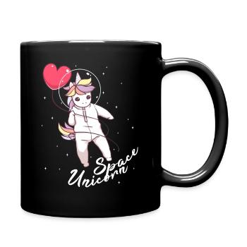 Pastel Goth licorne espace mignon, amateur de licorne - Mug uni - noir - Droite