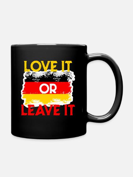Deutschland Flagge Deutsche Stolz - Tasse einfarbig - Schwarz
