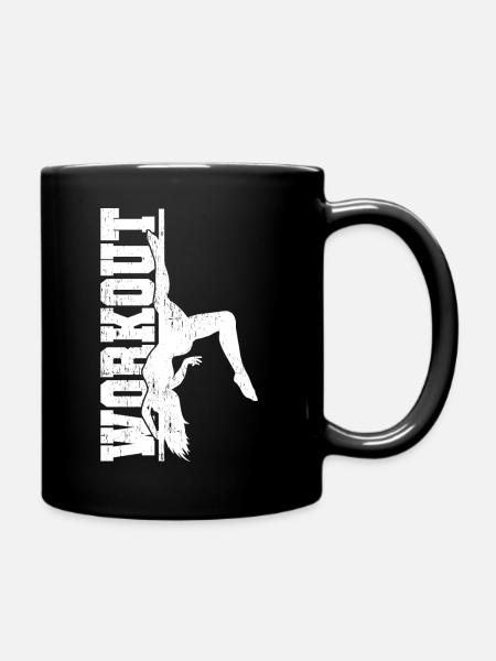 Pole Dance Workout Geschenk - Tasse einfarbig - Schwarz