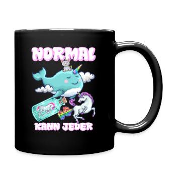 NORMAL, chaque univers licorne peut être drôle - Mug uni - noir - Droite