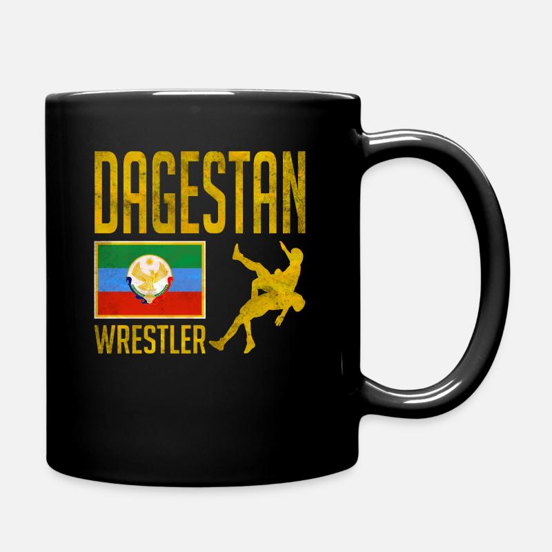 Dagestan Wrestler, Dagestan Fighter, Dagestan - Tasse einfarbig - Schwarz