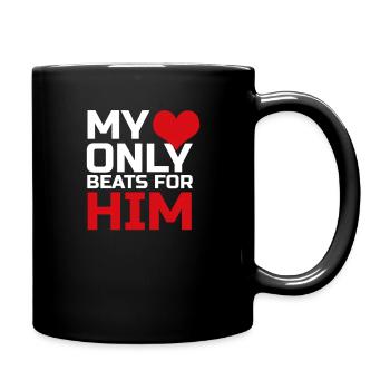 Couple de valentine couple - Mug uni - noir - Droite