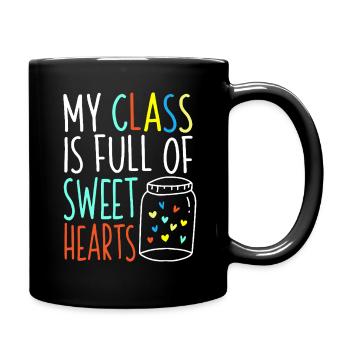 Chemise de professeur de Saint Valentin - Mug uni - noir - Droite