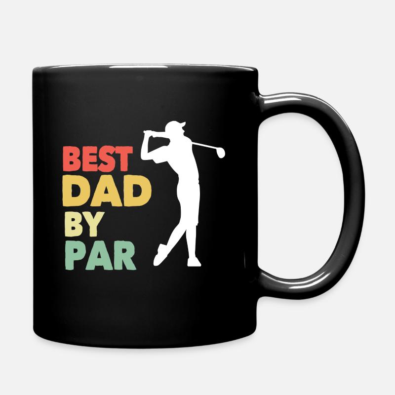 Best Dad By Par | Bester Papa | Bester Vater - Tasse einfarbig - Schwarz