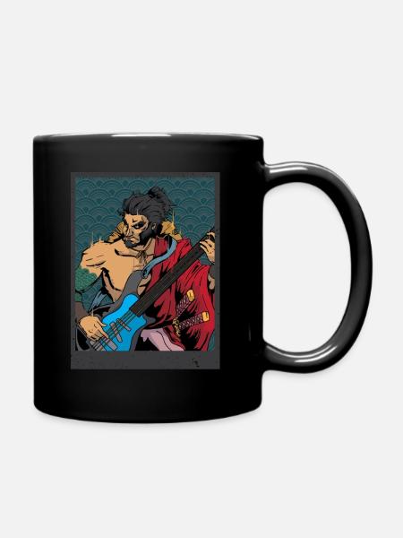 Gitarrenspieler - Tasse einfarbig - Schwarz