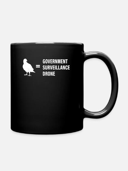 Birds Aren't Real - Tasse einfarbig - Schwarz