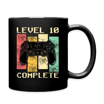 Niveau 10 Chemise 10 ans 10e chemise d’anniversaire - Mug uni - noir - Droite