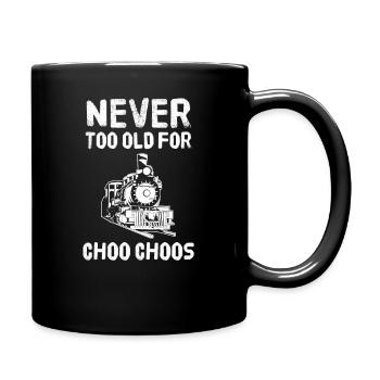 Zug Züge Modeleisenbahn Eisenbahn Geschenk - Tasse einfarbig - Schwarz - Rechts