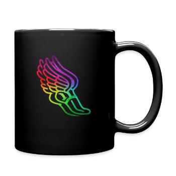 Leichtathletik - Tasse einfarbig - Schwarz - Rechts