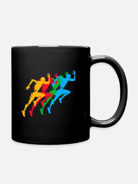 Leichtathletik Sommerspiele Bunt - Tasse einfarbig - Schwarz