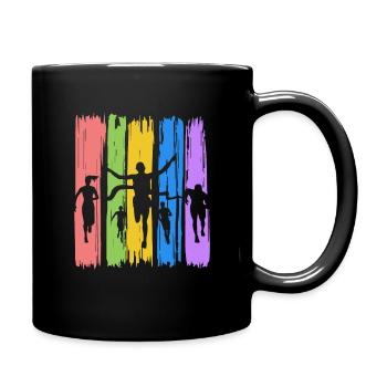 Athletics summer games finish - Full Colour Mug - black - Right