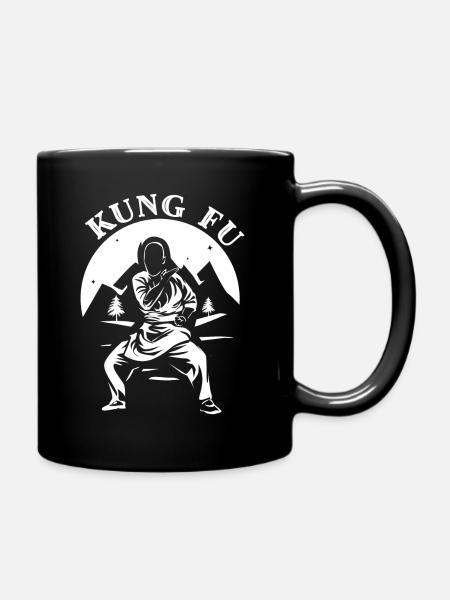 Kung Fu - Tasse einfarbig - Schwarz