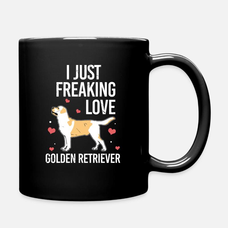 golden retriever - Mug uni - noir