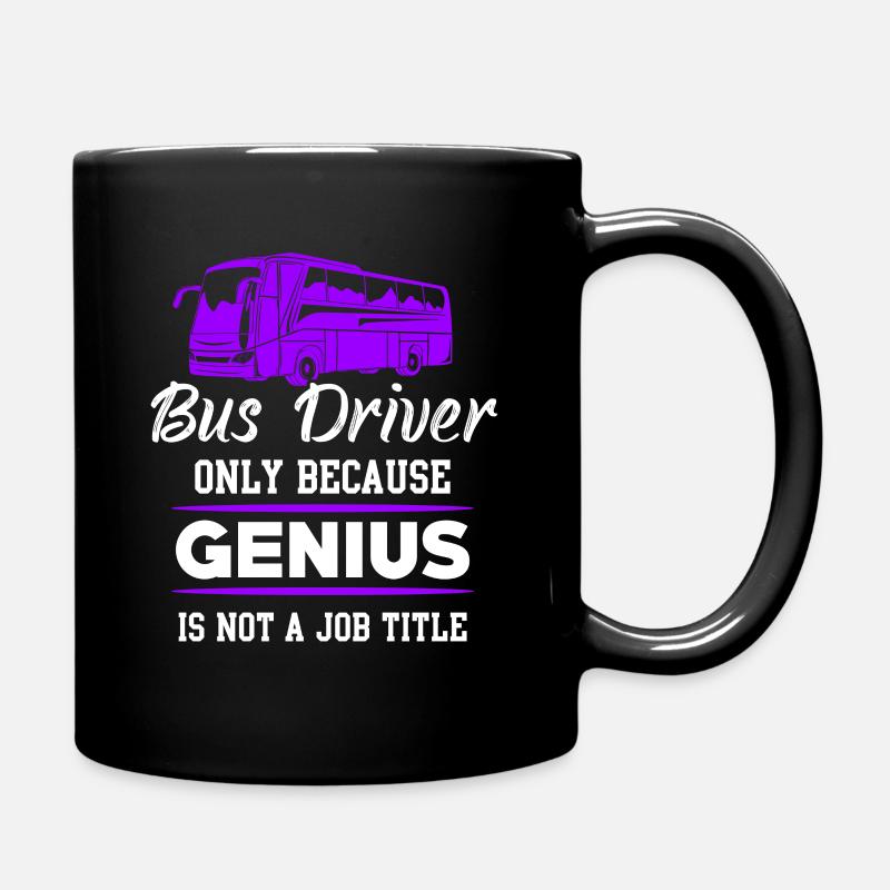 Busfahrer - Tasse einfarbig - Schwarz