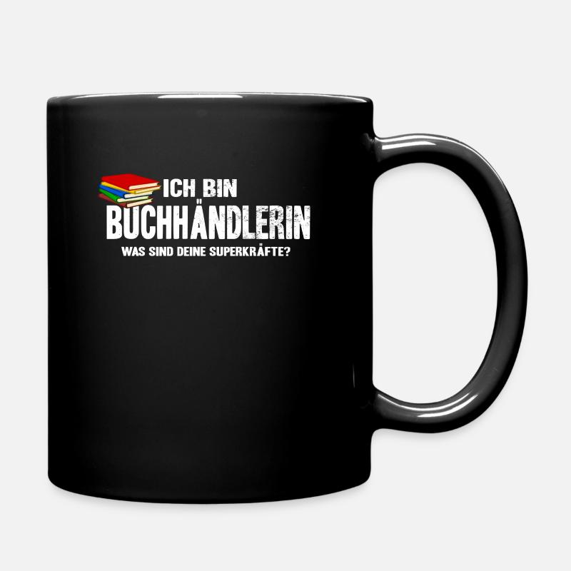 Buchhändlerin - Tasse einfarbig - Schwarz
