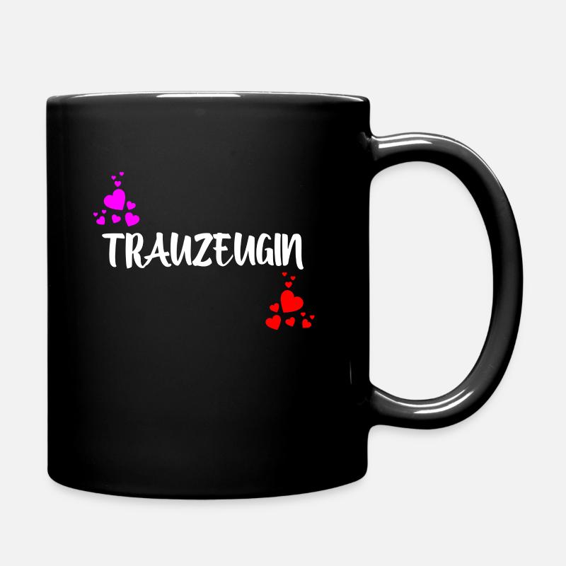 Trauzeugin - Tasse einfarbig - Schwarz