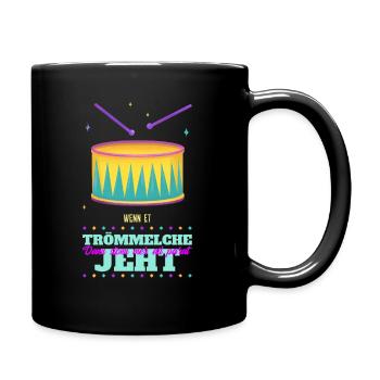 WENN ET TRÖMMELCHE JEHT - Tasse einfarbig - Schwarz - Rechts