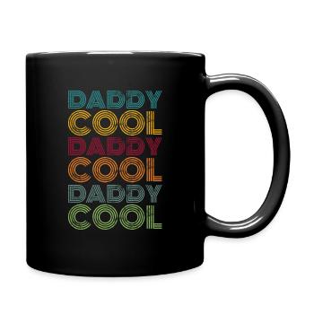 Daddy Cool Father Retro - Full Colour Mug - black - Right