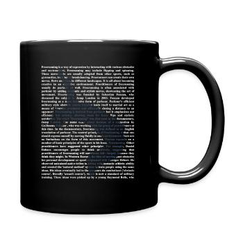 Free Running - Mug uni - noir - Droite