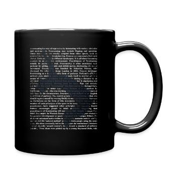 Freerunning Parkour Geschenk - Tasse einfarbig - Schwarz - Rechts