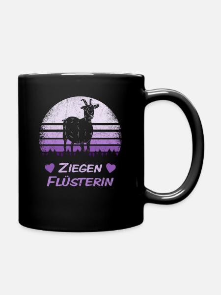 Ziegen Flüsterin Ziege Bäuerin Landwirtin Geschenk - Tasse einfarbig - Schwarz