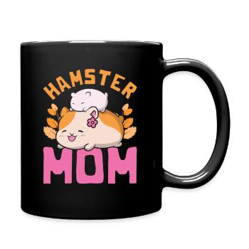 Hamster - Tasse einfarbig - Schwarz - Rechts