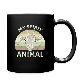 Animal d'esprit de chèvre - Mug uni - noir - Droite