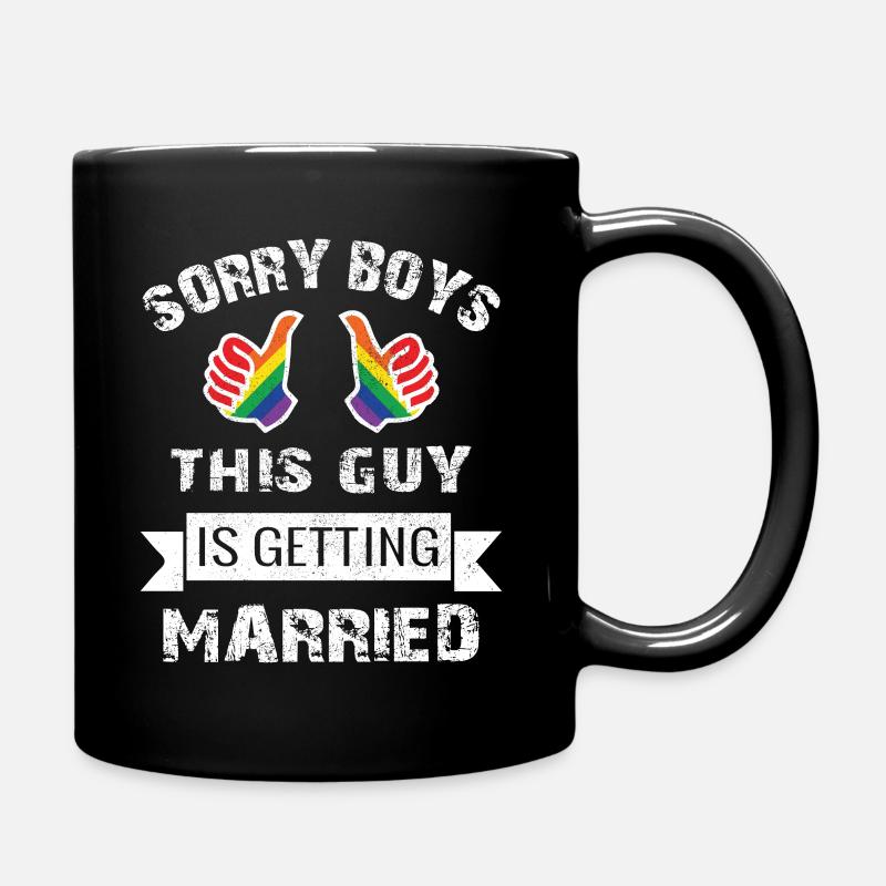 LGBT bachelor party goodbye - Full Colour Mug - black