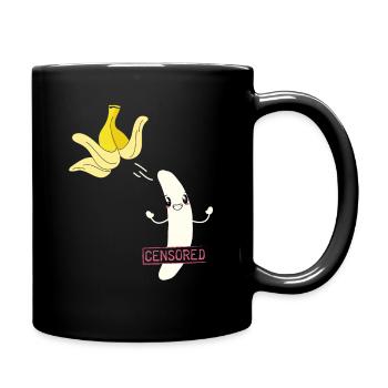 Censored Censored Banana - Full Colour Mug - black - Right