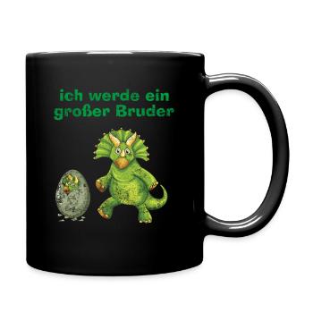 Ich Werde Großer Bruder - Tasse einfarbig - Schwarz - Rechts