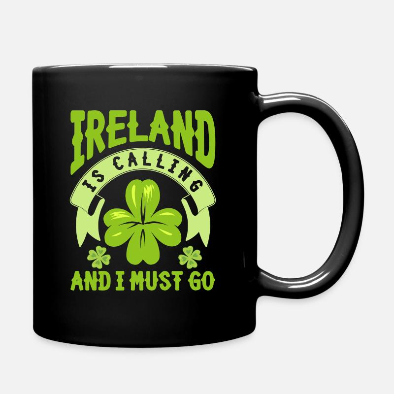 Irland - Tasse einfarbig - Schwarz