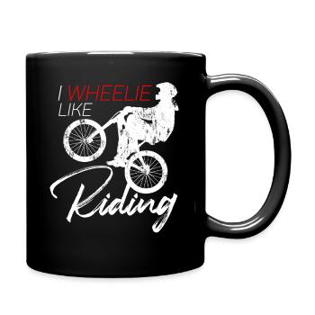 I Wheelie Like Riding - jeu de motos - Mug uni - noir - Droite