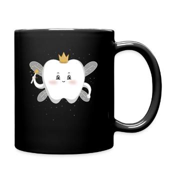 Tooth fairy fairy teeth wing tooth carnival gift - Full Colour Mug - black - Right