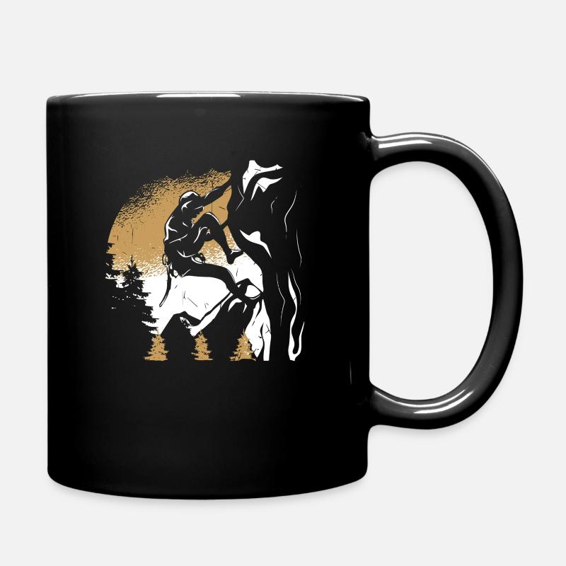 Klettern - Tasse einfarbig - Schwarz