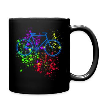 Motif de vélo Motif de vélo Vintage rétro - Mug uni - noir - Droite