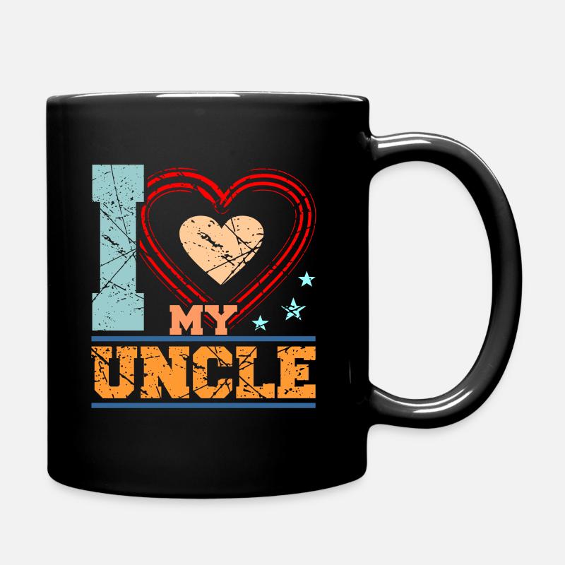 Onkel - Tasse einfarbig - Schwarz