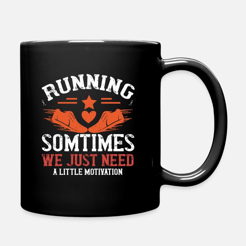 Running Jogging Running Sport Hobby - Full Colour Mug - black