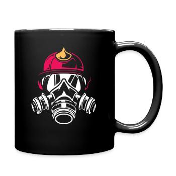pompier - Mug uni - noir - Droite