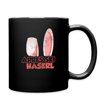 Apres Ski Haserl - Tasse einfarbig - Schwarz - Rechts