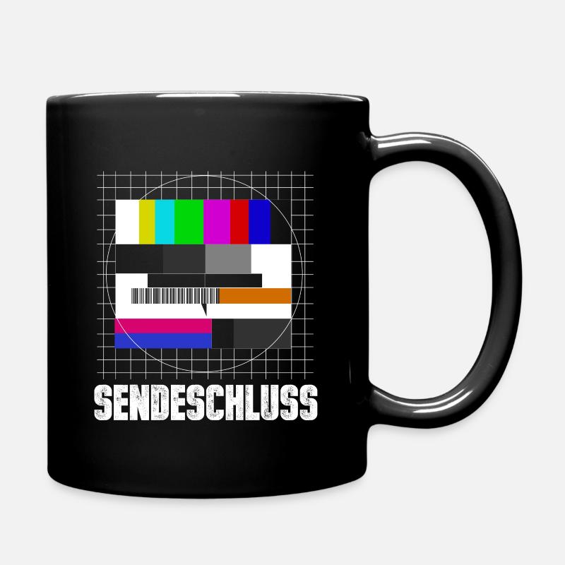Testbild Sendeschluss 90er - Tasse einfarbig - Schwarz
