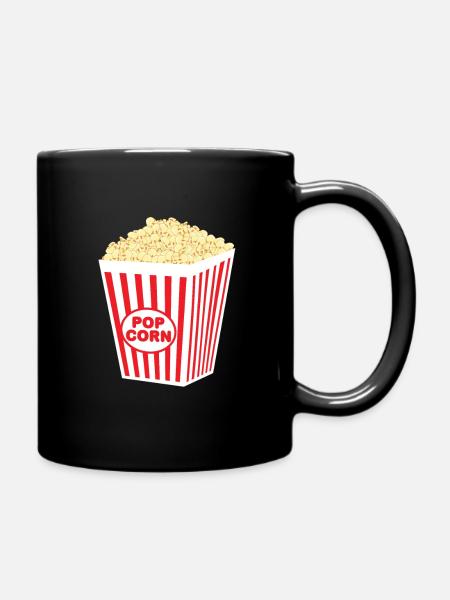 Popcorn Kostüm - Tasse einfarbig - Schwarz